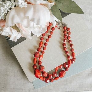Alfani Double strand statement necklace